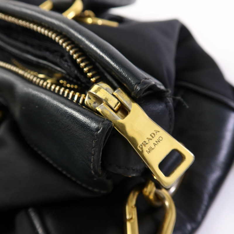 PRADA 尼龍2Way Shoulder Bag金扣手挽肩背兩用袋-8