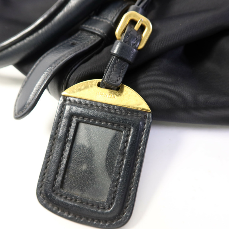 PRADA 尼龍2Way Shoulder Bag金扣手挽肩背兩用袋-10