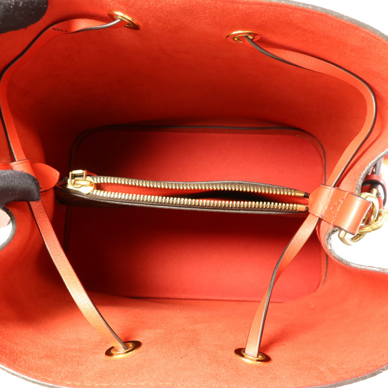 LOUIS VUITTON Monogram Neo Noe Bucket Bag金扣肩背袋Coquelicot-5