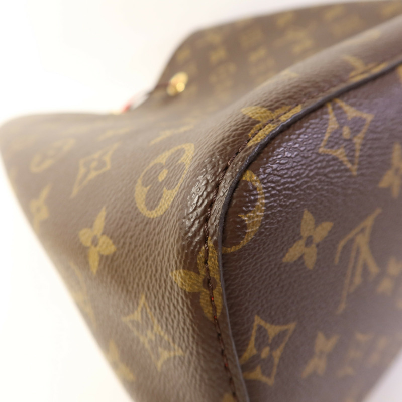 LOUIS VUITTON Monogram Neo Noe Bucket Bag金扣肩背袋Coquelicot-13