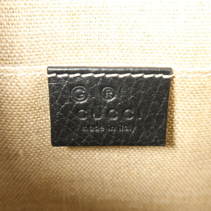 GUCCI 牛皮皮革Interlock金扣肩背袋-6