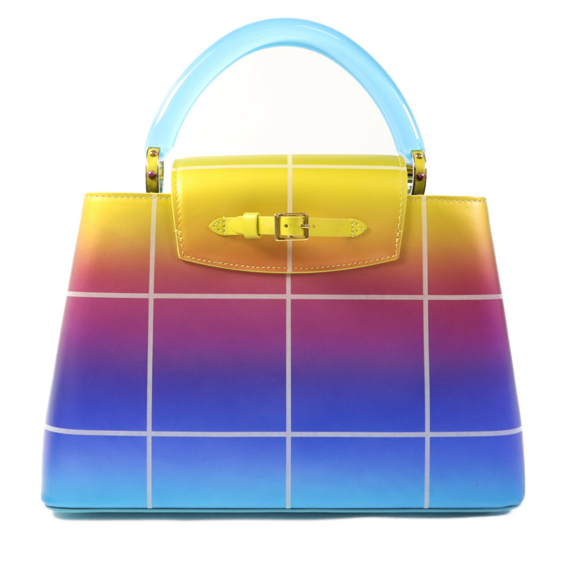 LOUIS VUITTON 牛皮皮革Bolsa Capucines MM手挽肩背兩用袋-1