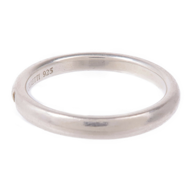 TIFFANY&CO 925純銀Elsa Peretti Band Diamond Ring鑽石戒指US#7-2
