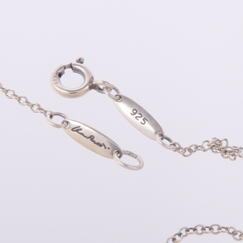 TIFFANY&CO 925純銀Elsa Peretti Open Heart Pendant項鍊-6