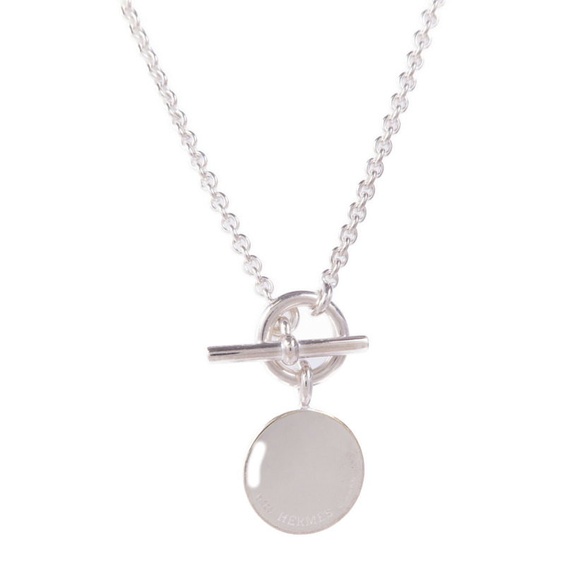 HERMES 925純銀Amulettes Hermès Ex-Libris Pendant項鍊-1
