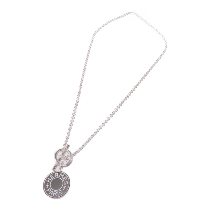HERMES 925純銀Amulettes Hermès Ex-Libris Pendant項鍊-2