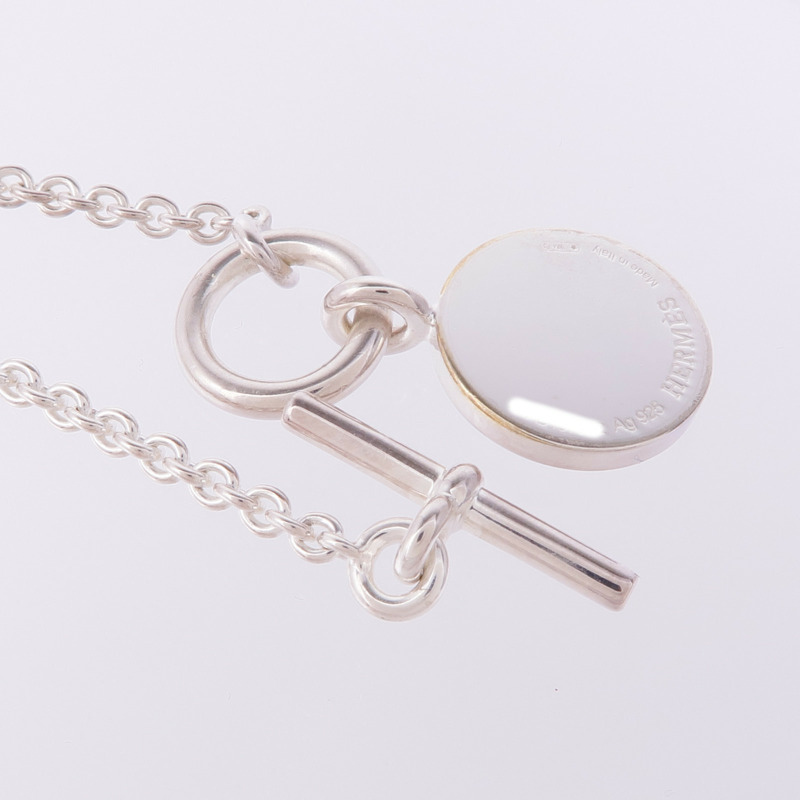 HERMES 925純銀Amulettes Hermès Ex-Libris Pendant項鍊-4