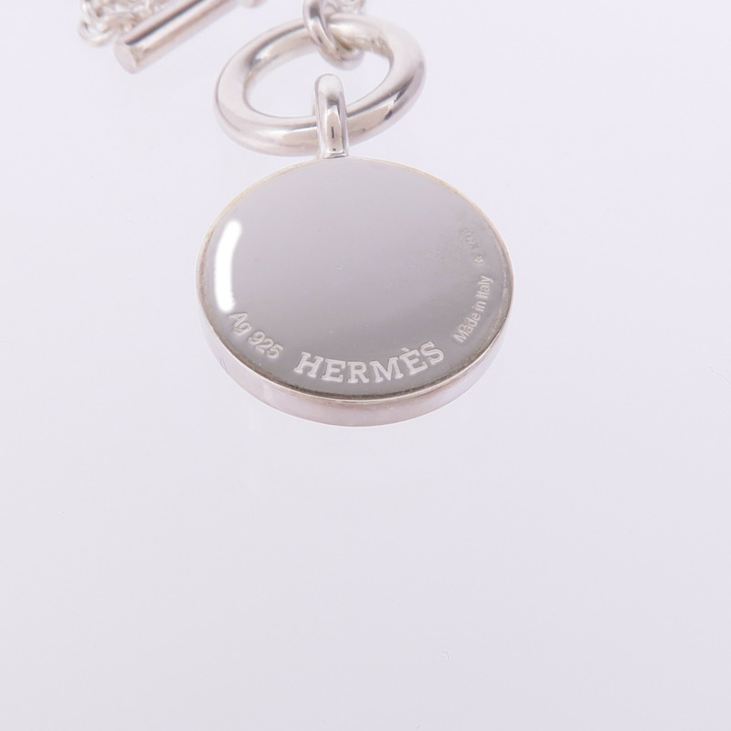 HERMES 925純銀Amulettes Hermès Ex-Libris Pendant項鍊-5