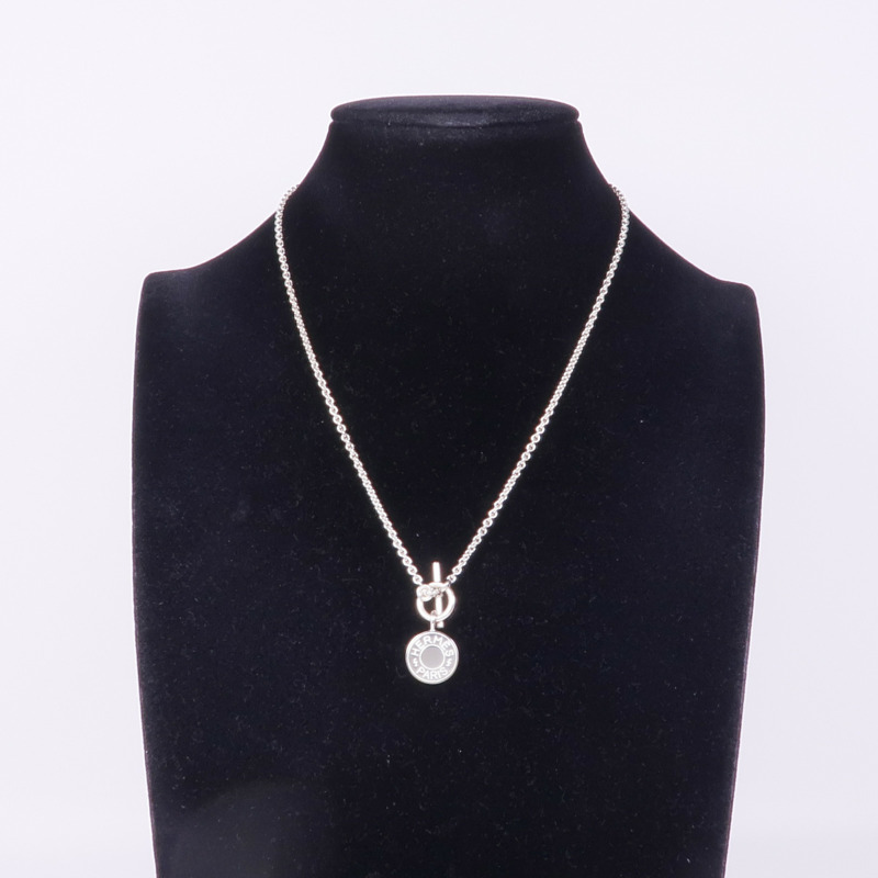 HERMES 925純銀Amulettes Hermès Ex-Libris Pendant項鍊-7