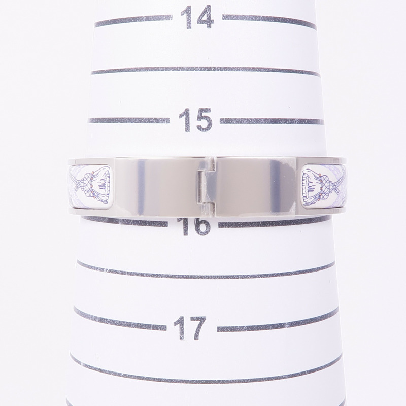 HERMES 金屬/琺瑯Clic H手鐲-8