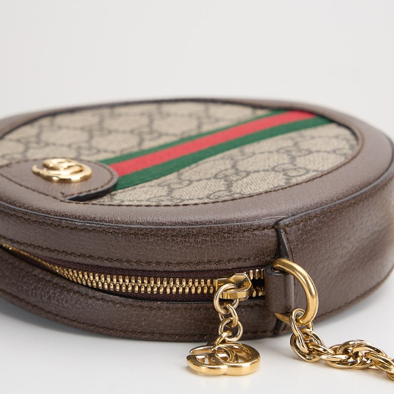 二手Gucci ophidia 圓餅包 /老花-4