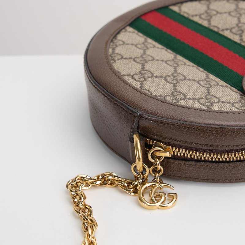 二手Gucci ophidia 圓餅包 /老花-10