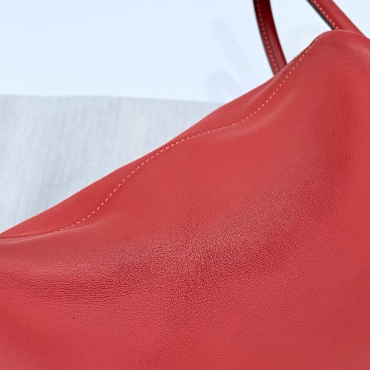 Hermes 愛馬仕 Lindy 30 銀釦 9M 三文魚 鮭魚紅色 手提包 肩背包 側背包 斜背包-30