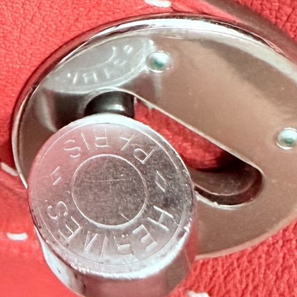 Hermes 愛馬仕 Lindy 30 銀釦 9M 三文魚 鮭魚紅色 手提包 肩背包 側背包 斜背包-40