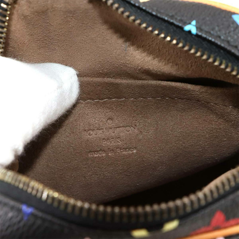 Louis Vuitton Monogram Multicolor Rift 迷你肩背包,黑色,M40056-8