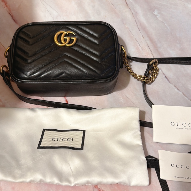 Gucci 9新 馬蒙 marmont相機包 迷你-6