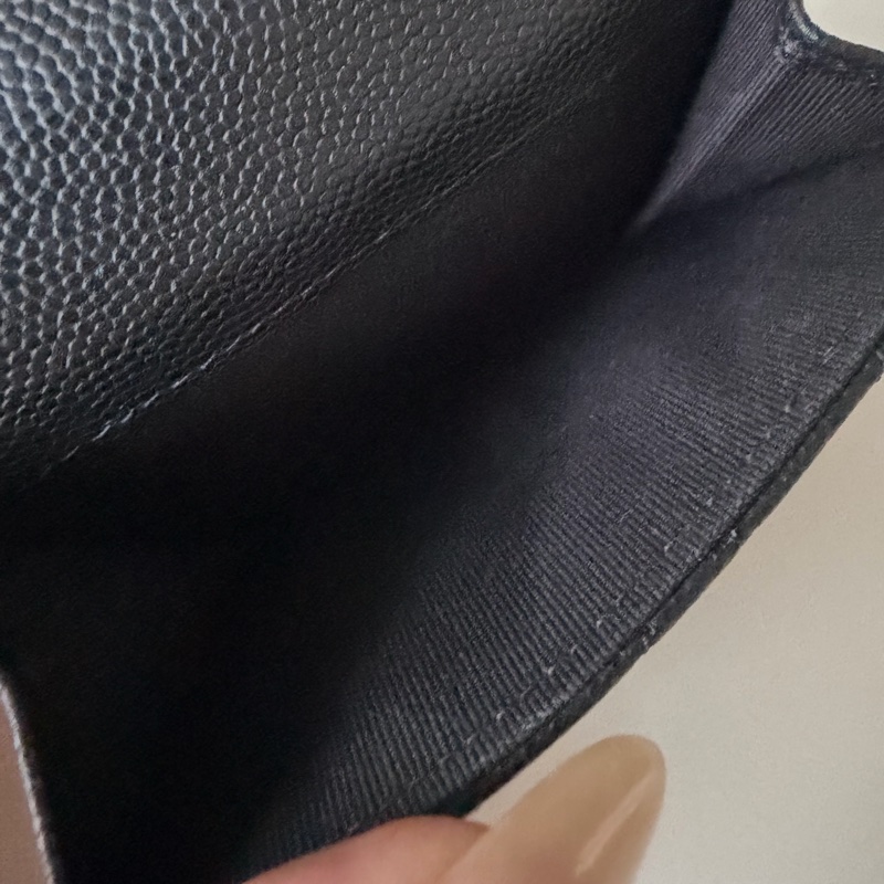 Chanel mini 三折短夾 經典短夾 荔枝皮金釦 芯片款-14