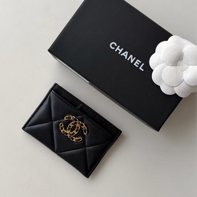 Chanel 19系列 卡夾 卡包 扁卡夾 芯片款-0