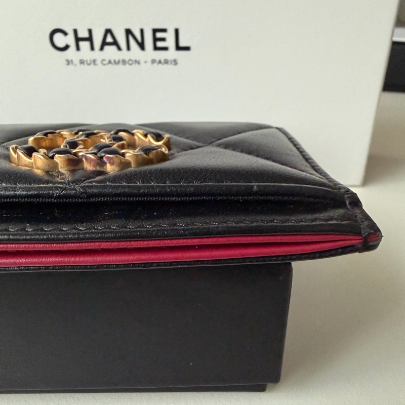 Chanel 19系列 卡夾 卡包 扁卡夾 芯片款-6