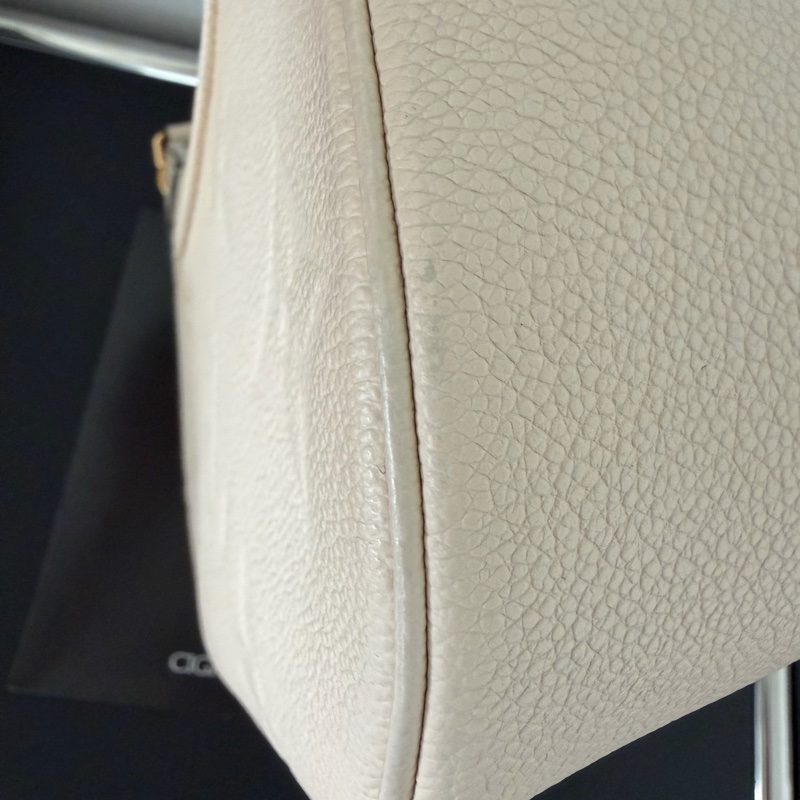 LV Boulogne PM 牛角包 白壓紋-21