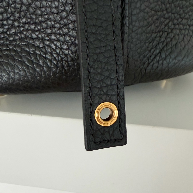 Hermes p18 菜籃子 黑金-6