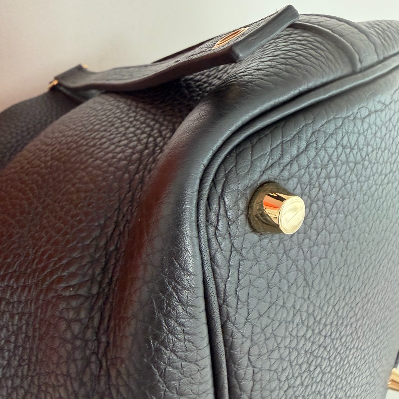 Hermes p18 菜籃子 黑金-8
