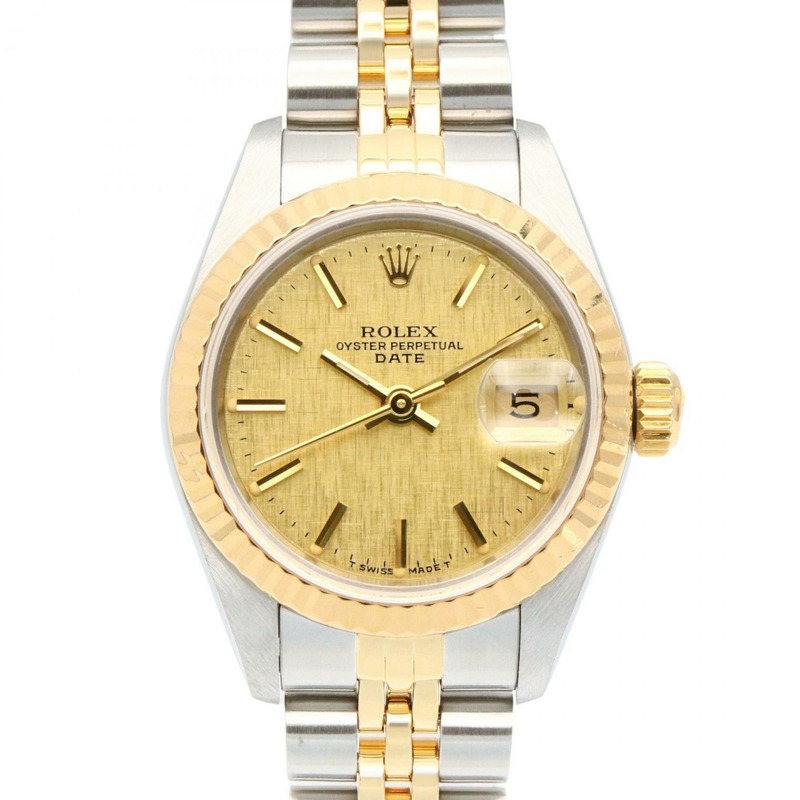 勞力士 Datejust No. 89，18K 黃金和不銹鋼，女士手錶，黃金，69173-0