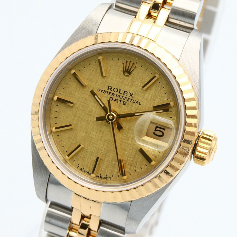 勞力士 Datejust No. 89，18K 黃金和不銹鋼，女士手錶，黃金，69173-2