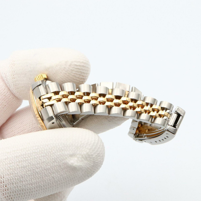 勞力士 Datejust No. 89，18K 黃金和不銹鋼，女士手錶，黃金，69173-7