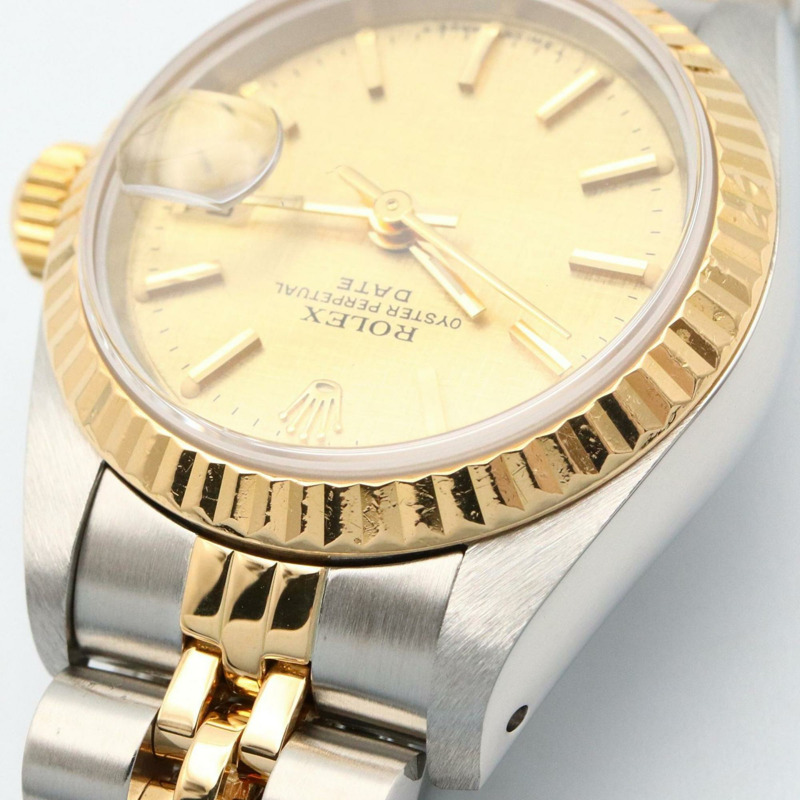 勞力士 Datejust No. 89，18K 黃金和不銹鋼，女士手錶，黃金，69173-10