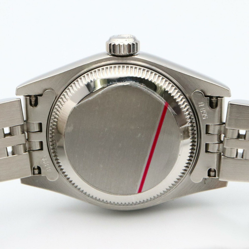Rolex Datejust 10 件紅寶石 Y 系列腕錶，18K 白金（白金）不銹鋼，紅寶石，女士，銀色，79174NGR-4