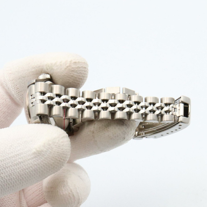 Rolex Datejust 10 件紅寶石 Y 系列腕錶，18K 白金（白金）不銹鋼，紅寶石，女士，銀色，79174NGR-7