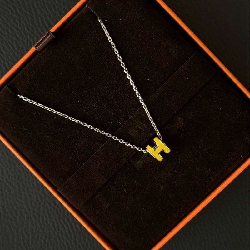Hermes mini pop h H項鍊 黃色-2