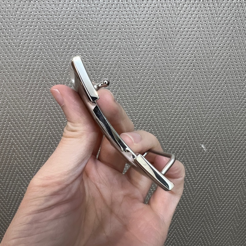 Hermes 黑拼金棕H銀釦雙面用皮帶H073967-13
