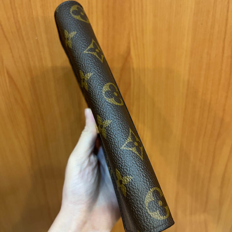 LV 原花金釦Sarah 12卡長夾M60531-4