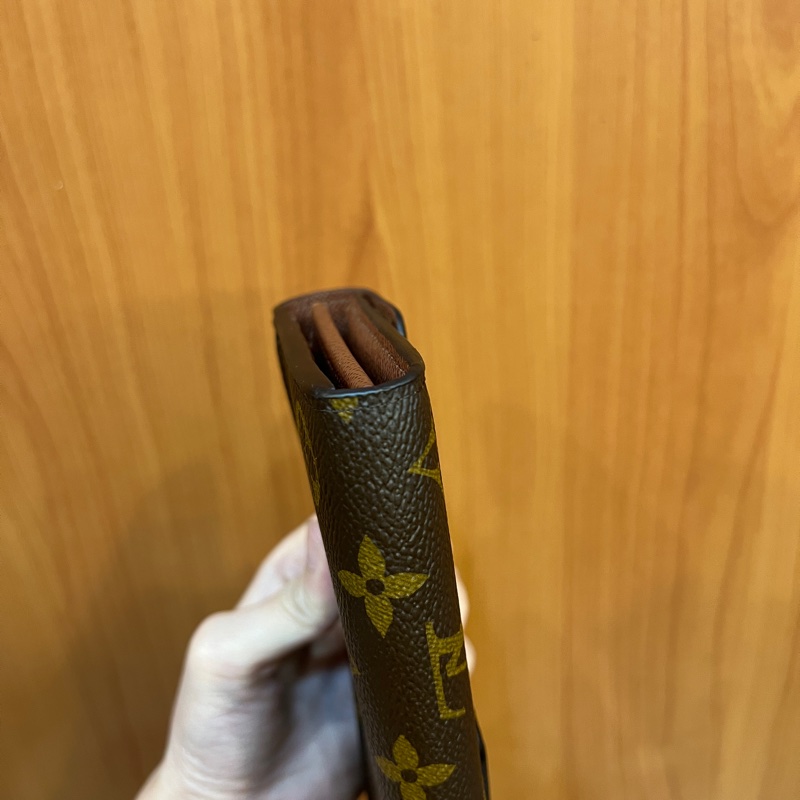 LV 原花金釦Sarah 12卡長夾M60531-7