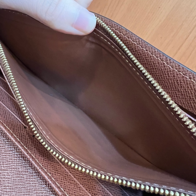 LV 原花金釦Sarah 12卡長夾M60531-14