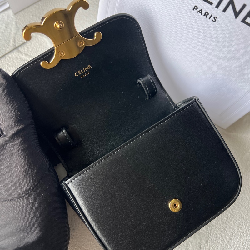 Celine mini triomphe 饅頭包 小廢包 凱旋門-14