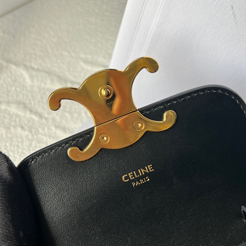 Celine mini triomphe 饅頭包 小廢包 凱旋門-15