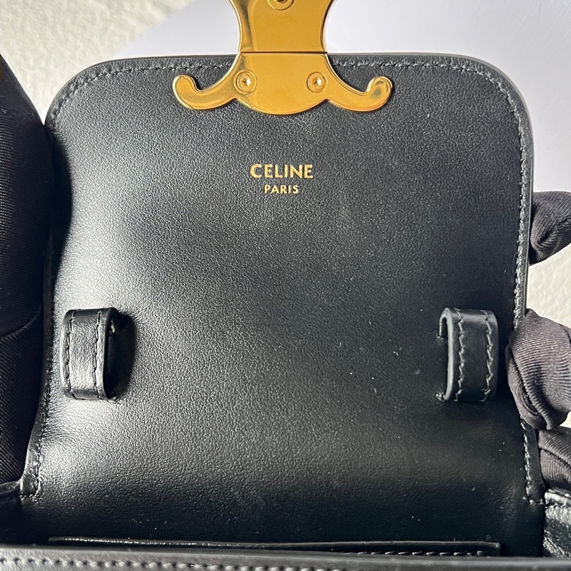 Celine mini triomphe 饅頭包 小廢包 凱旋門-16