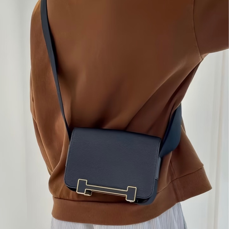 Hermes geta bag愛馬仕 黑金配色木屐包 肩背斜背包 Z刻2021年-4