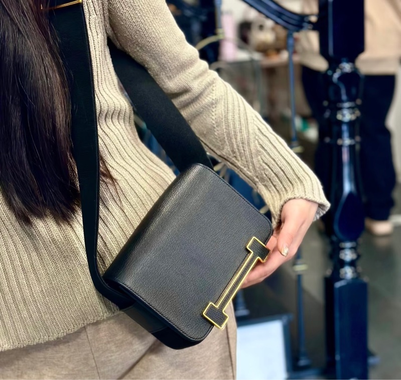 Hermes geta bag愛馬仕 黑金配色木屐包 肩背斜背包 Z刻2021年-6