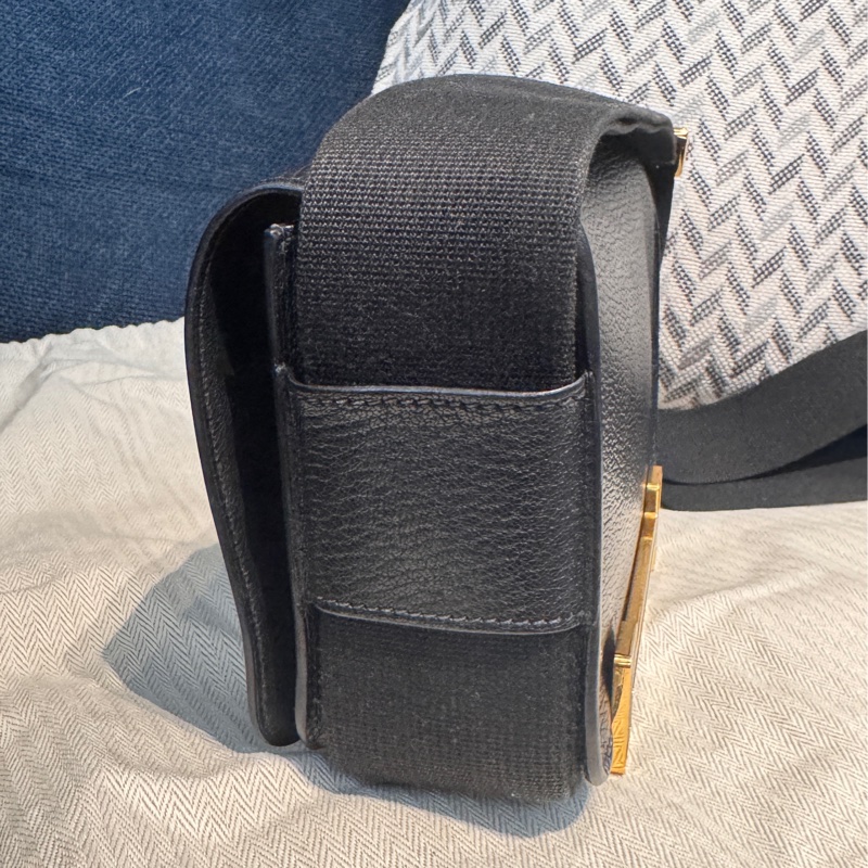 Hermes geta bag愛馬仕 黑金配色木屐包 肩背斜背包 Z刻2021年-11