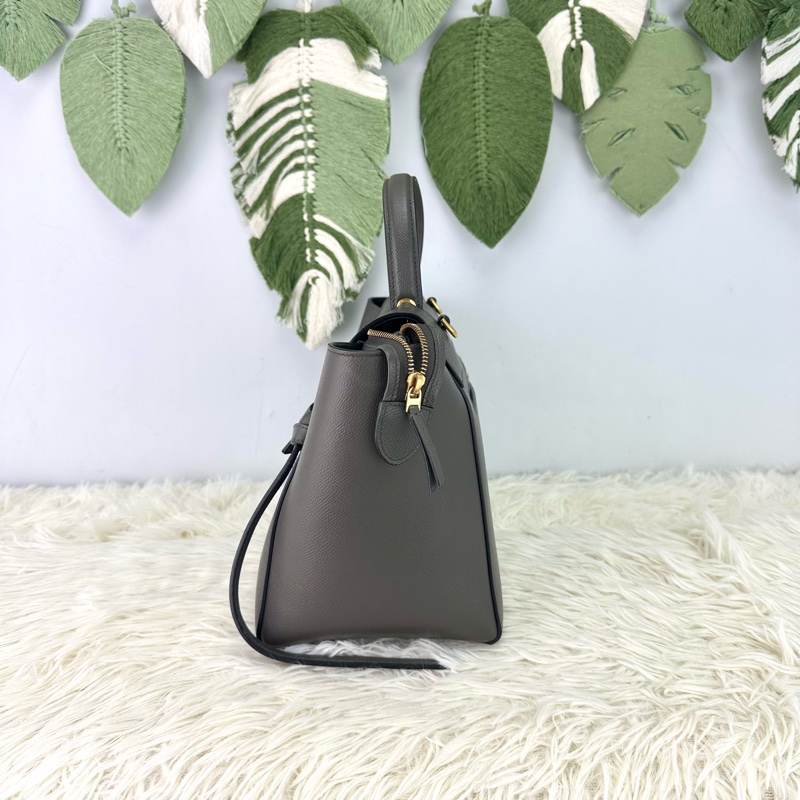 CELINE Belt Bag 灰色鯰魚包 28cm Mini Size 手提單肩包-2
