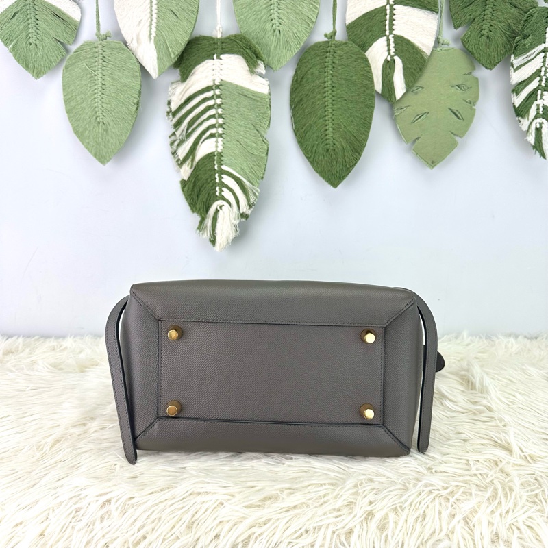 CELINE Belt Bag 灰色鯰魚包 28cm Mini Size 手提單肩包-5