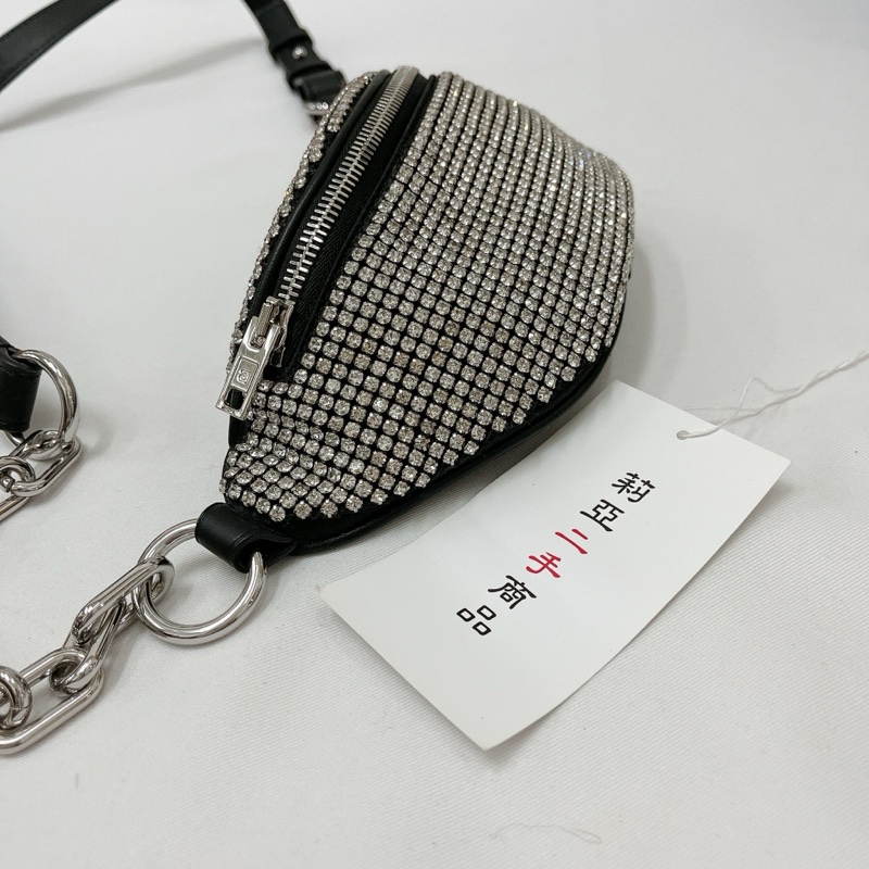 莉亞精品♡Alexanderwang 水鑽腰包 全新閒置-9