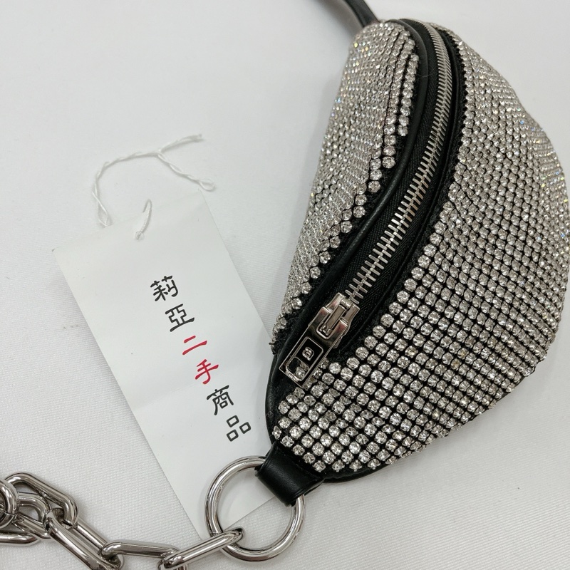 莉亞精品♡Alexanderwang 水鑽腰包 全新閒置-10