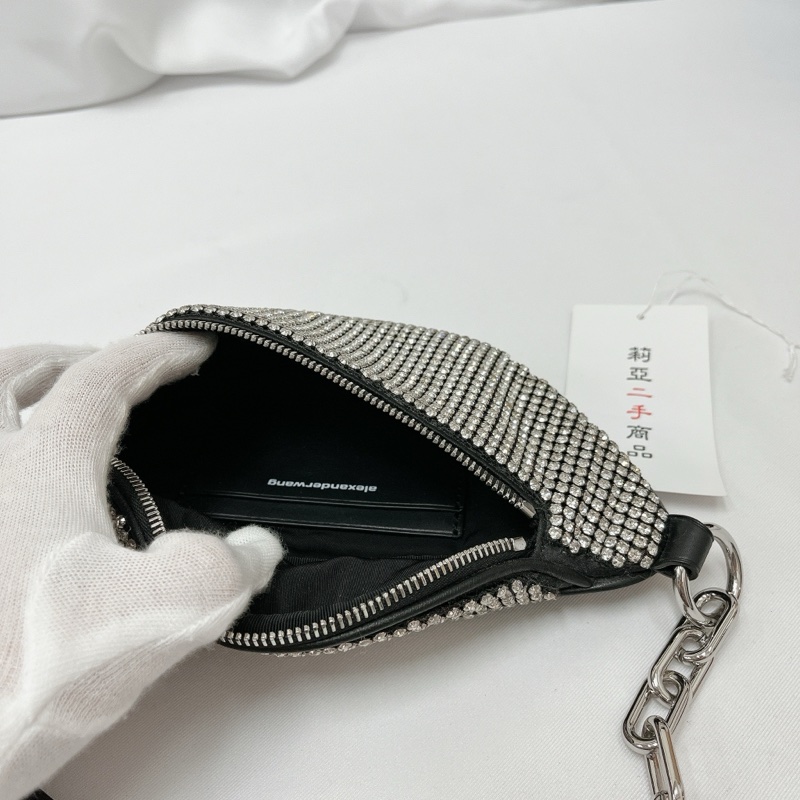 莉亞精品♡Alexanderwang 水鑽腰包 全新閒置-14