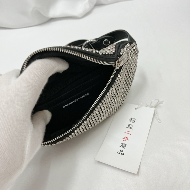 莉亞精品♡Alexanderwang 水鑽腰包 全新閒置-16
