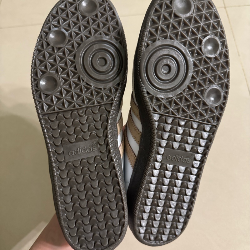 全新愛迪達adidad samba奶茶X白 拿鐵色-3